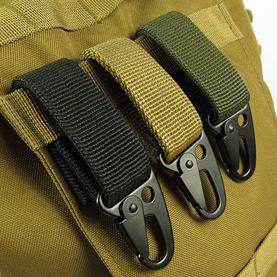 Military Strength Tactical Metal and Velcro Loop Carabiner