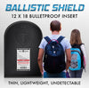 TuffyPacks 12" x 18" Ballistic Shield Level IIIA Bulletproof Backpack Insert
