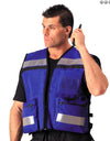 Legacy Safety IIIA EMS Security Vest Blue Color with 2” Grey Reflective Tape