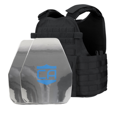 Caliber Armor AR550 11 x 14 Level III+ Body Armor with PolyShield Spall Coat and Condor MOPC Package
