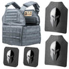 Spartan Armor Systems AR550 Level III+ Shooters Cut Plate Carrier Package