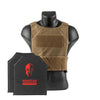 Spartan Armor Level IIIA Soft Body Armor and DL Concealed Plate Carrier in brown