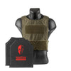 Spartan Armor Level IIIA Soft Body Armor and DL Concealed Plate Carrier in dark green