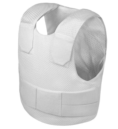 SafeGuard Armor Ghost Concealed Bulletproof Vest Body Armor (Edge and Spike Proof Upgradeable) in white