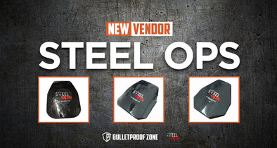 Bulletproof Zone new vendor STEEL OPS and 3 body armor plate samples