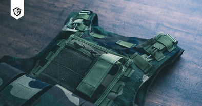Tactical Plate Carrier Laid on the Ground