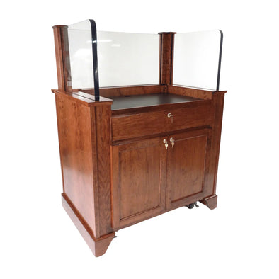 Executive Wood Products Protector™ Bullet-Resistant Security Podium – NIJ-Certified Workstation