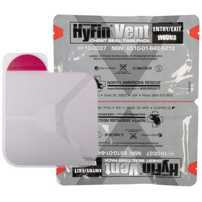 North American Rescue Hyfin Vent Chest Seal Twin Pack