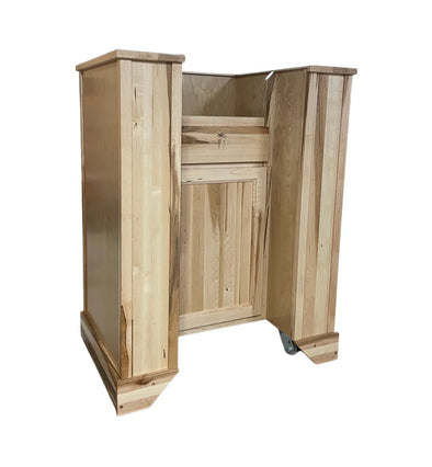 Executive Wood Products Defender Step-In Workstation – Discreet Ballistic Protection for Schools, Police Stations, and Courthouses