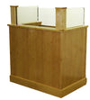 Executive Wood Products Protector™ Bullet-Resistant Security Podium – NIJ-Certified Workstation