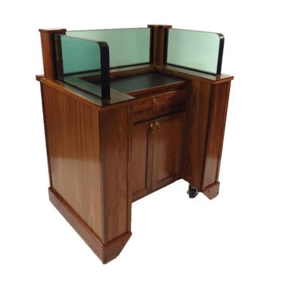 Executive Wood Products Protector Step-In™ – Full NIJ Level III Bullet-Resistant Security Podium