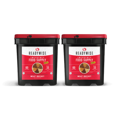 ReadyWise 120 Serving Meat Package Includes: 2 Freeze Dried Meat Buckets