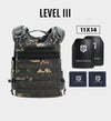 Ace Link Armor Quadrelease Ultra + 2x Level III 11"x14" Plates + 2x Level IIIA 6"x13" Side Panels - Bulletproof Zone