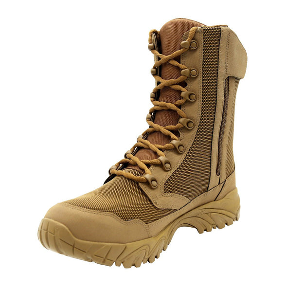 ALTAI Brown Hunting Waterproof Zip Up 8" Boots (MFH200 - Z) - Bulletproof Zone