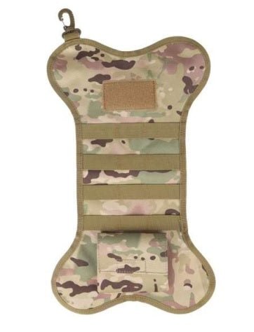 Bulletproof Zone Bone - shape Tactical Christmas Stocking with Molle Webbing Gear Storage Bag - Bulletproof Zone