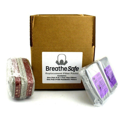 BulletSafe BreatheSafe - Gas Mask Replacement Filter Set - Bulletproof Zone