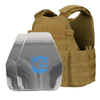 Caliber Armor AR550 11 x 14 Level III+ Body Armor with PolyShield Spall Coat and Condor MOPC Package - Bulletproof Zone