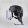 Compass Armor Ballistic Helmet Visor Detachable with Side - Rails Helmet - Bulletproof Zone
