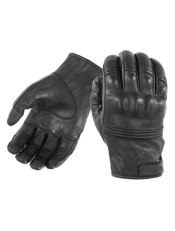 Damascus All-Leather Gloves with Knuckle Armor | Bulletproof
