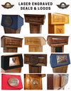 Executive Wood Products Protector Step-In™ – Full NIJ Level III Bullet-Resistant Security Podium