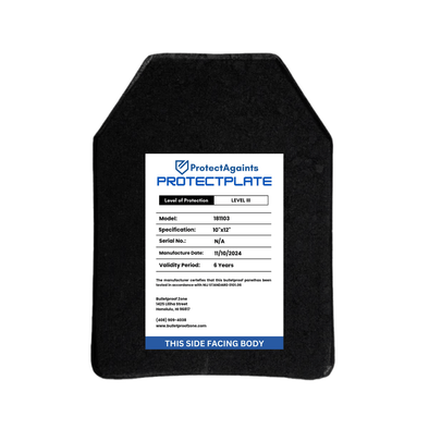 ProtectPlate® - NIJ Level IIIA Soft Armor Plate - Bulletproof Zone