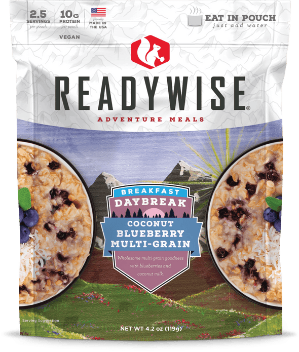 ReadyWise 6 CT Case Daybreak Coconut Blueberry Multi - grain - Bulletproof Zone