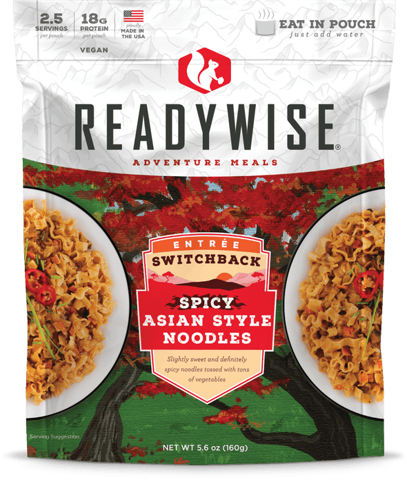 ReadyWise 6 CT Case Switchback Spicy Asian Style Noodles - Bulletproof Zone