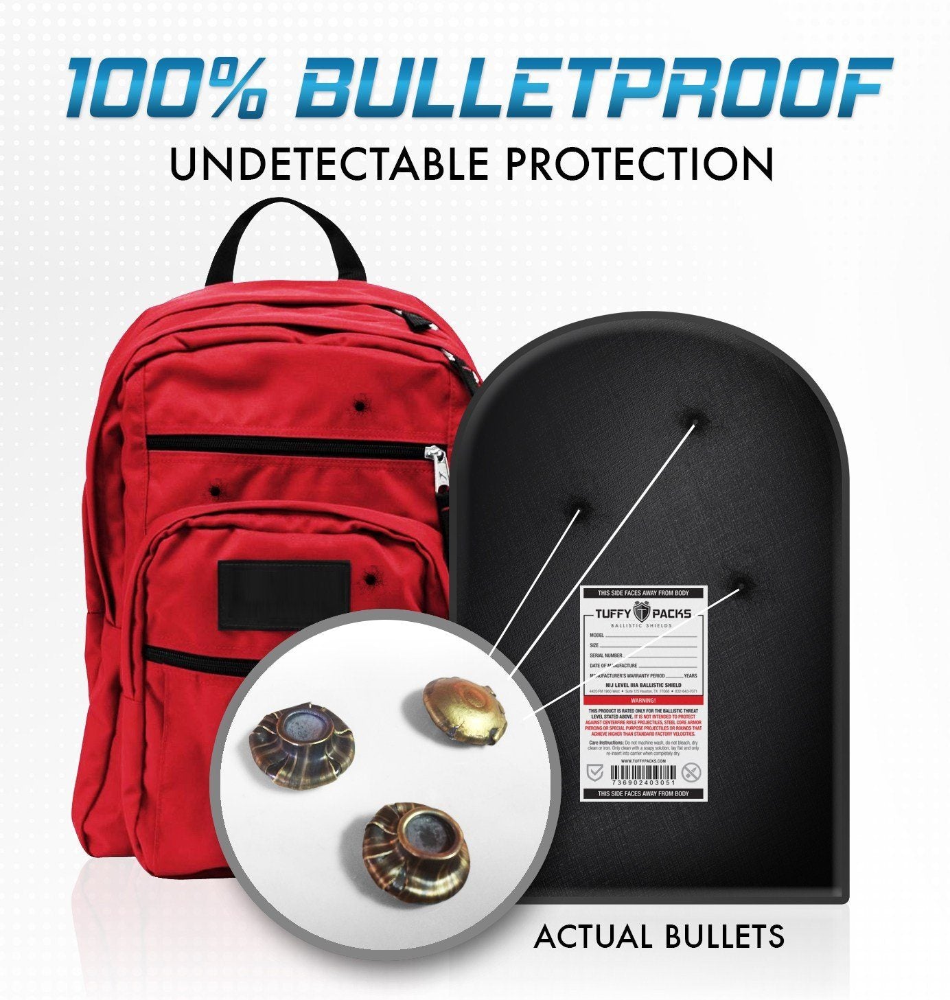 Hard Bulletproof Bag Insert Level 3