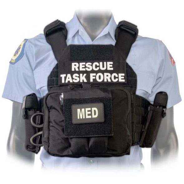 North American Rescue PH2 Shooters Cut Rescue Task Force Vest Kit in Black