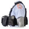 Side view of the North American Rescue PH2 Shooters Cut Rescue Task Force Vest Kit in Black