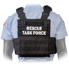Back view of the North American Rescue PH2 Shooters Cut Rescue Task Force Vest Kit in Black