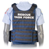 Back view of the North American Rescue PH3 (RTF) Rescue Task Force Vest Kits in Blue