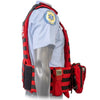 Side view of the North American Rescue PH3 (RTF) Rescue Task Force Vest Kits in EMS Red