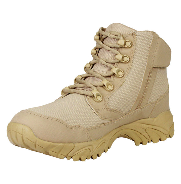 ALTAI Tan Work Waterproof Side Zip 6" Boots (MFM100-ZS)