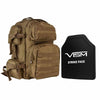 NcStar Tactical Backpack With 10"x12" Level III+ Shooter's Cut PE Hard Ballistic Plate