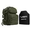 NcStar Tactical Backpack With 10"x12" Level III+ Shooter's Cut PE Hard Ballistic Plate