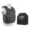 NcStar Expert Plate Carrier Vest With 10"X12" Level IIIA Shooter's Cut 2x Soft Ballistic Panels