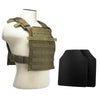 NcStar Fast Plate Carrier With 10"X12" Level IIIA Shooter's Cut 2x Hard Ballistic Plates