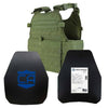 Caliber Armor AR550 11 x 14 Level III+ Body Armor and Condor MOPC Package