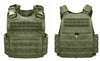 Front and Back side of Legacy Tactical Plate Carrier with Cummerbund in OD Green