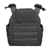 Front side of Spartan Armor Systems Legion XL Plate Carrier in Black