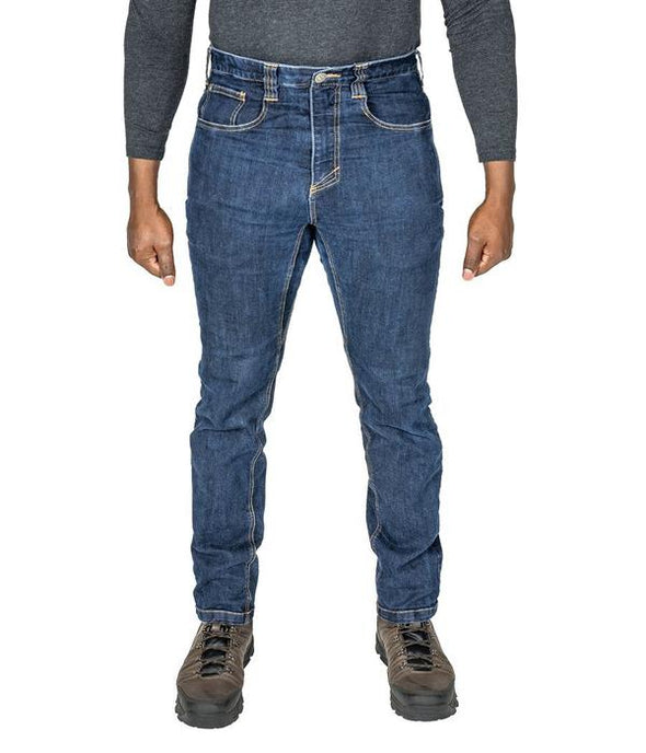 Man wearing 221B Asset Tactical Jeans in blue