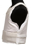 Side view of the Israel Catalog Level IIIA SP1 Concealed Stab Proof and Bulletproof Vest in White