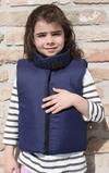 Little girl wearing the Israel Catalog Lightweight Bulletproof Vest For Children