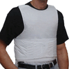 Model wearing an Israel Catalog Israel Catalog Level IIIA Light Concealed Bulletproof Vest in White