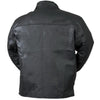 BulletBlocker Level IIIA Men's Black Bulletproof Leather Jacket
