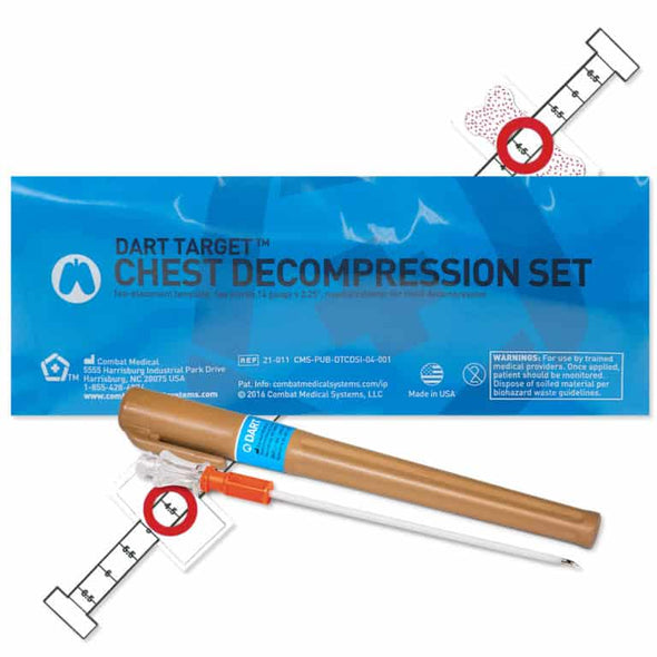 Combat Medical Dart Target™ Chest Decompression Set