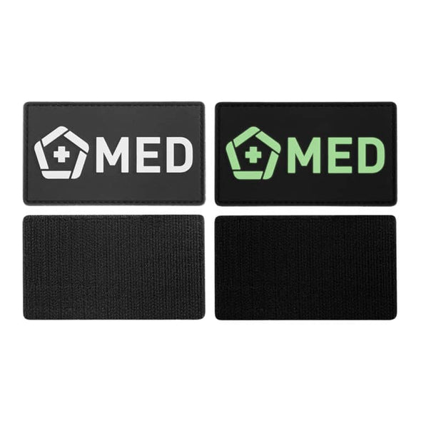 Combat Medical MED Patch White, Green and Black  Colors