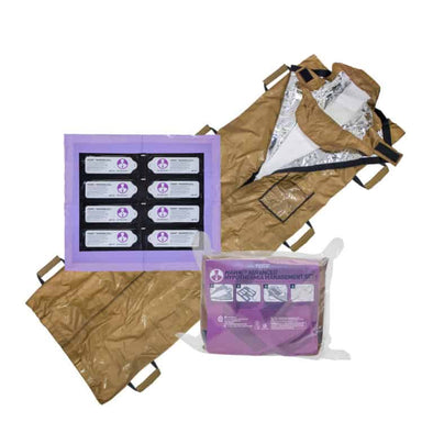 Combat Medical HAWK™ Advanced Hypothermia Management Set Brown Color with Zipper