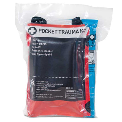 Combat Medical Mojo® Pocket Trauma Kit Black and Red Color